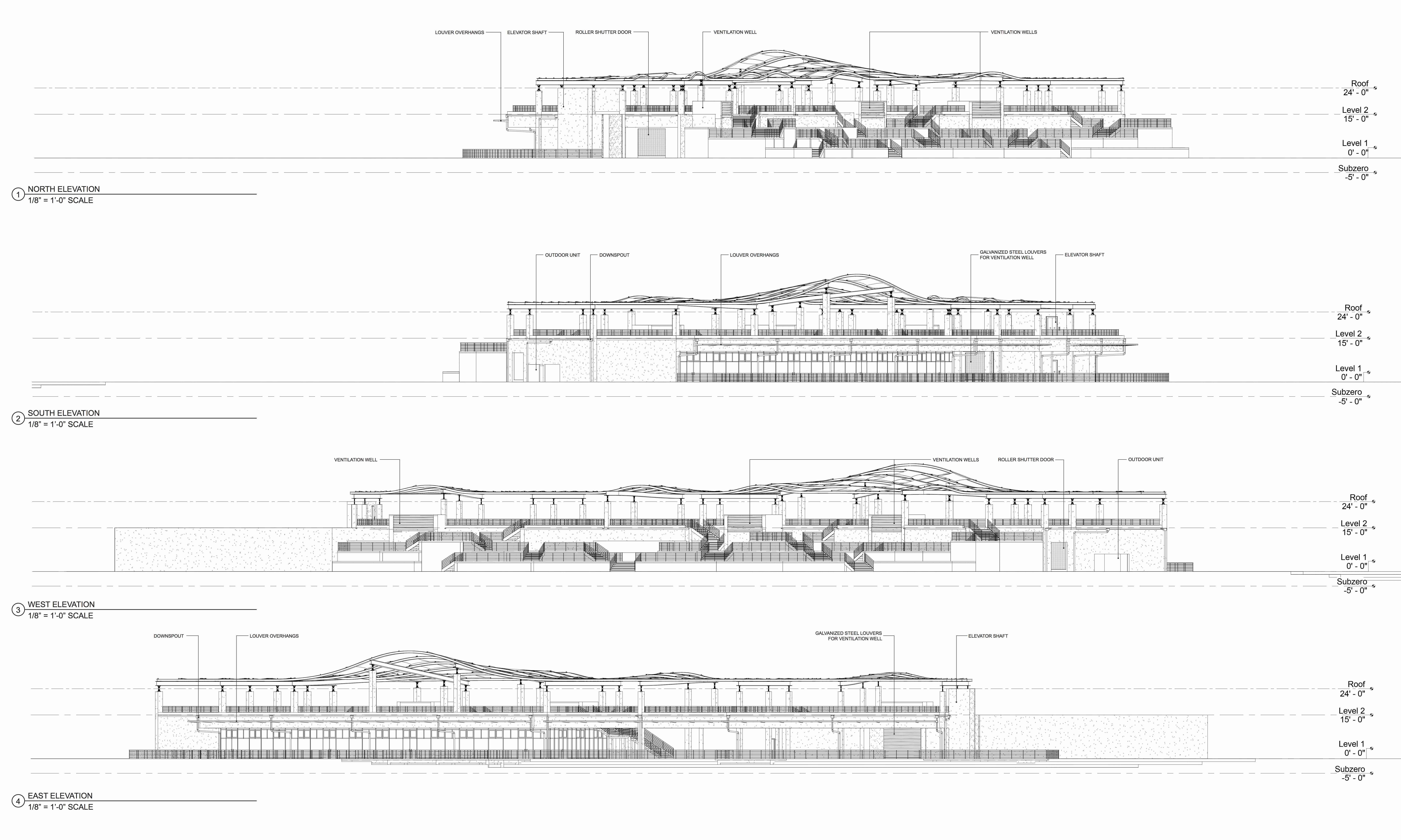 Final Elevations and Sections